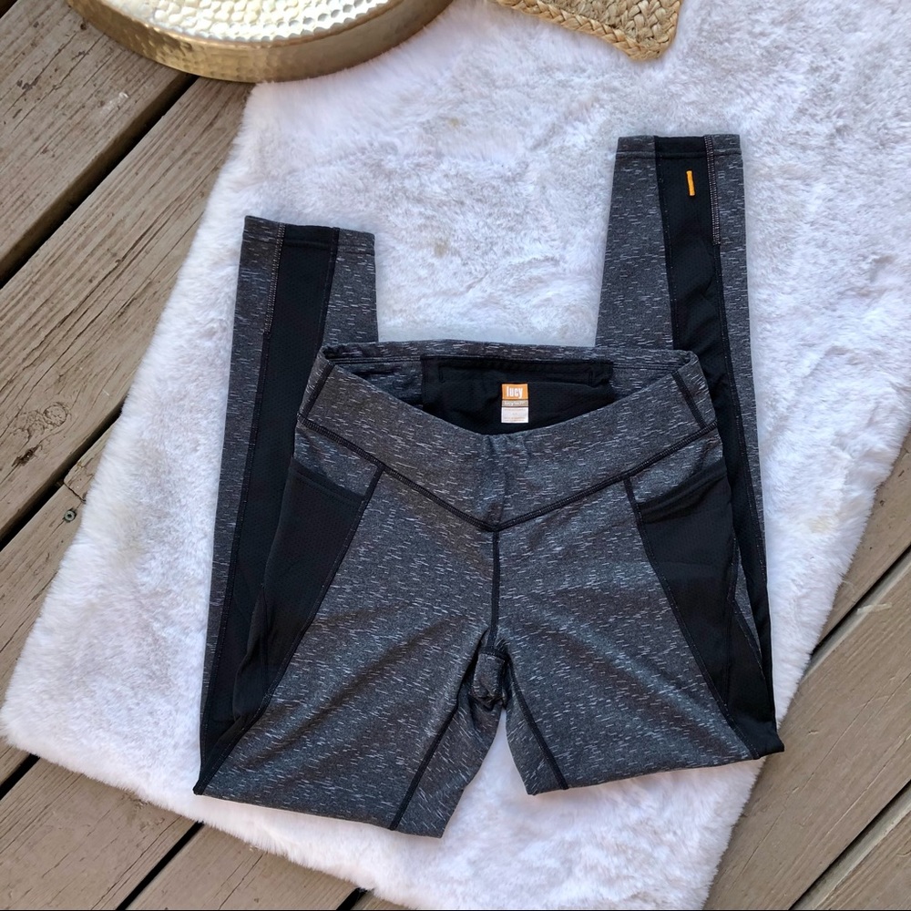 Lucy | Heathered Color Block Leggings - image 4